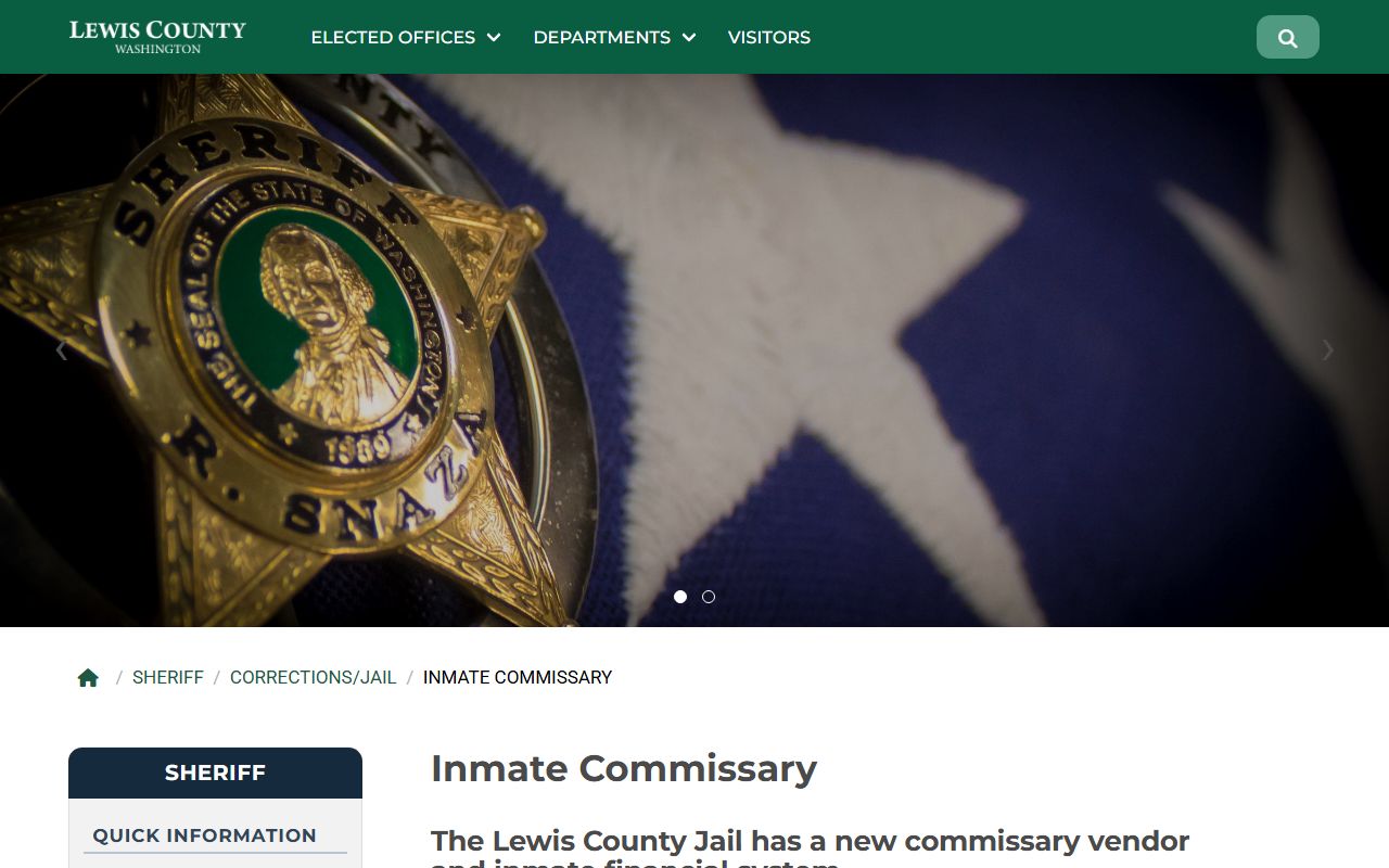Lewis County JailATM commissary and inmate account instructions